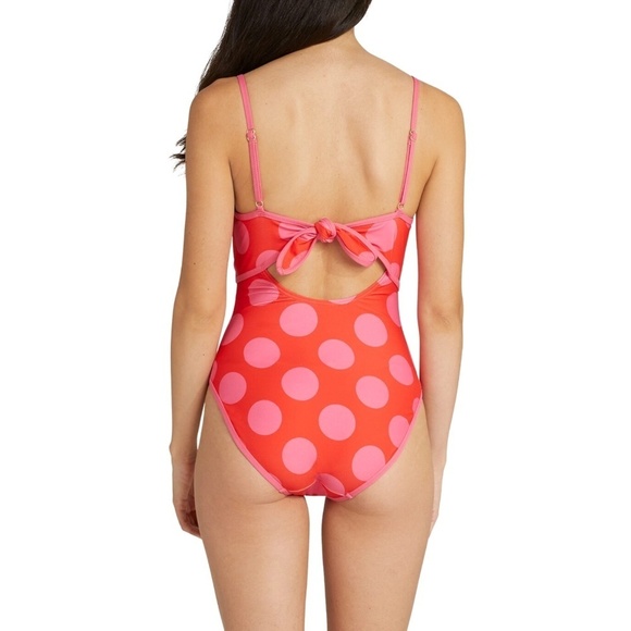 NWT Kate Spade Large Polka Dot Cutout One Piece Swimsuit Sz. XS - Picture 4 of 4